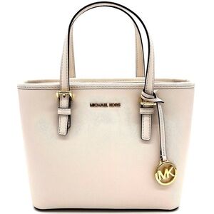 Michael Kors Jet Set Travel Extra-Small Top-Zip Tote Bag White (NWT)
